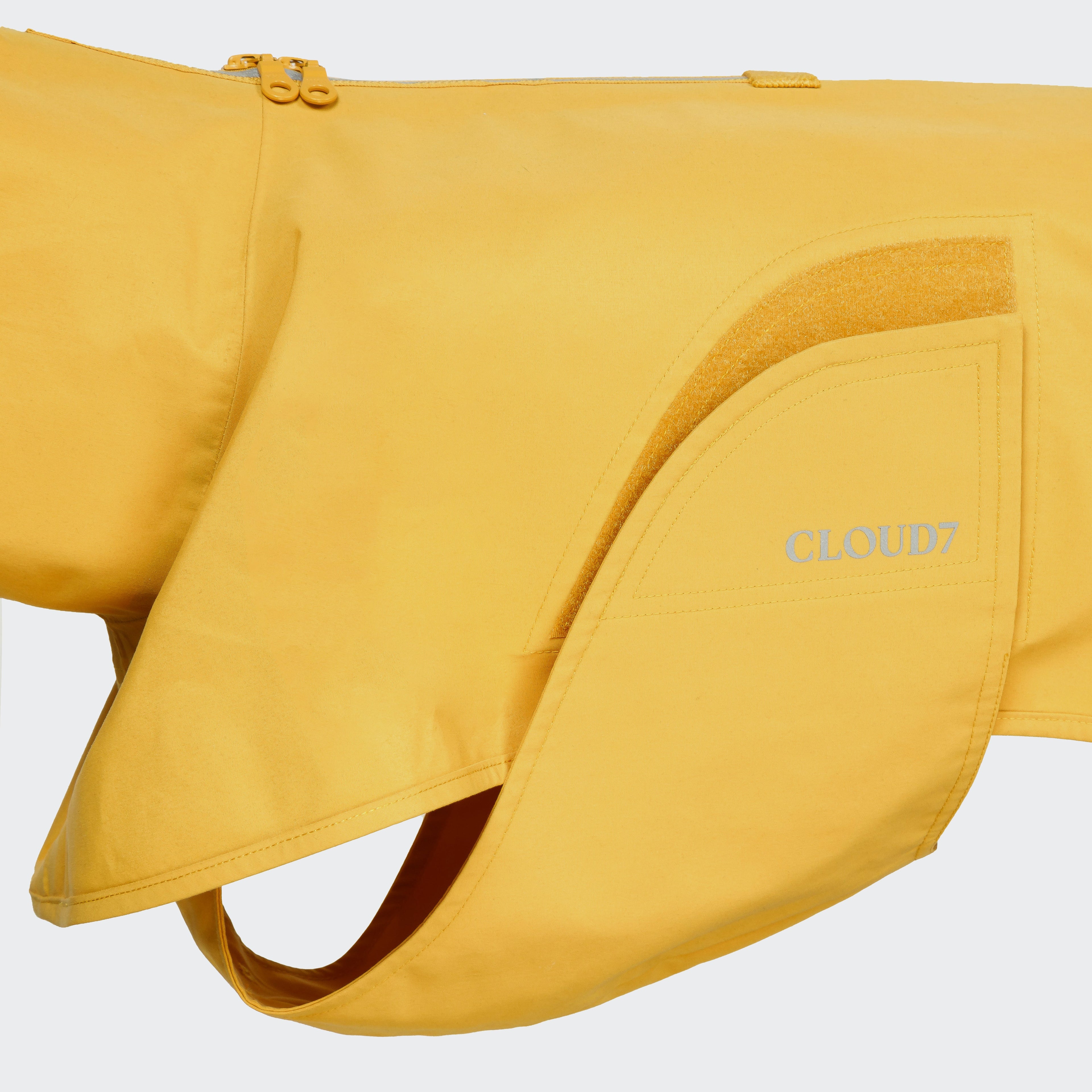 Yellow Heligoland Dog Raincoat