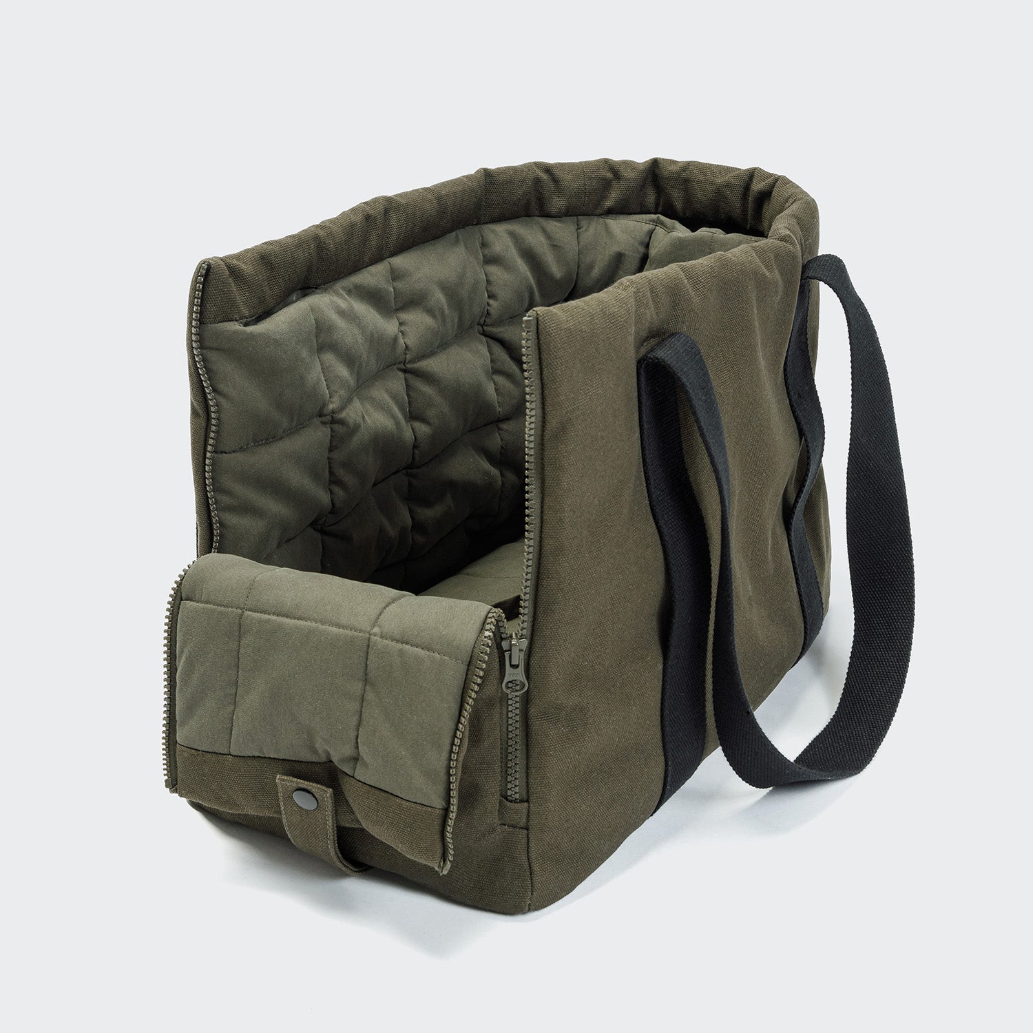 Turin Canvas Dog Carrier in Olive