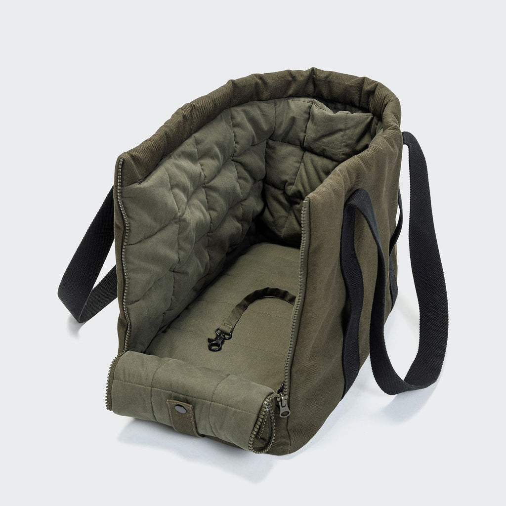 Turin Canvas Dog Carrier in Olive