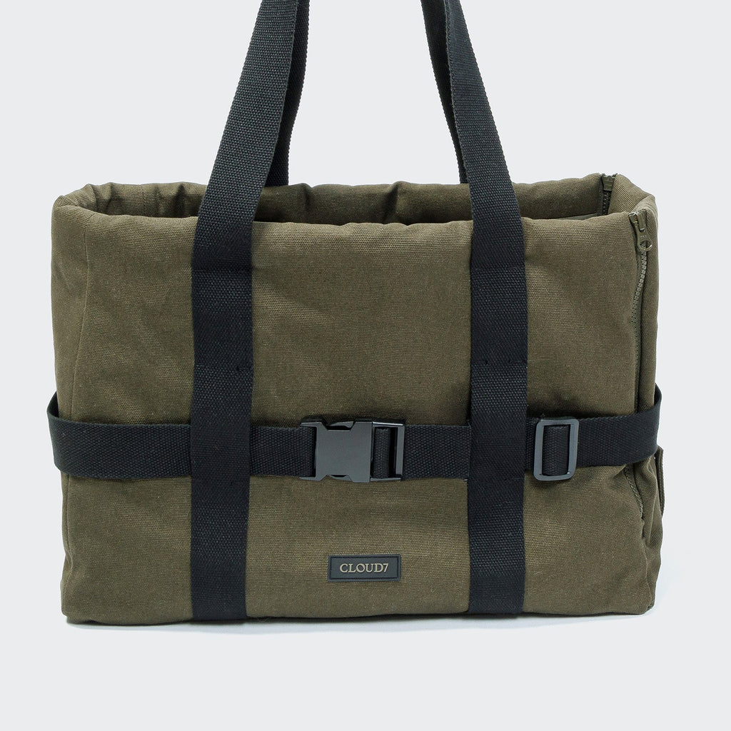 Turin Canvas Dog Carrier in Olive