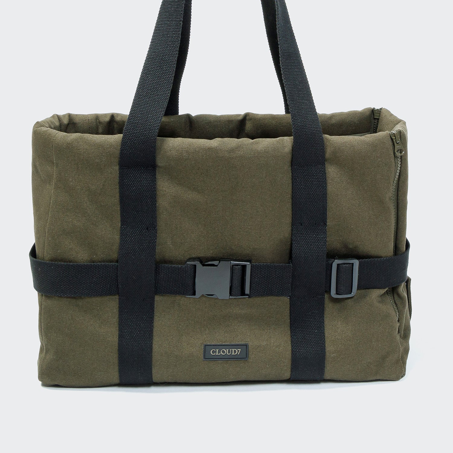 Turin Canvas Dog Carrier in Olive
