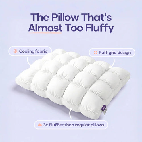 White Puff Pillow Standard