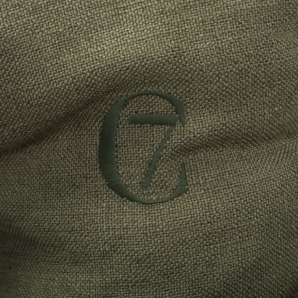 LTTL Snoozy Linen-Mix Dog Bed in Moss - Cozy, Durable Comfort