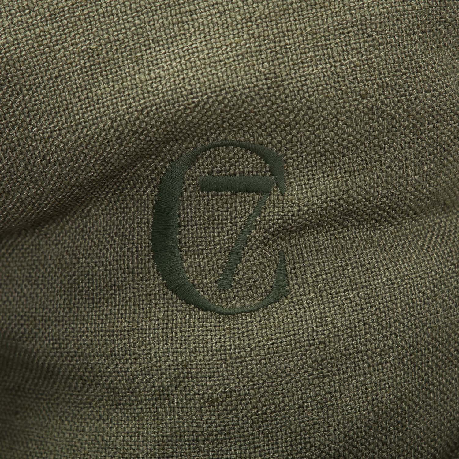 LTTL Snoozy Linen-Mix Dog Bed in Moss - Cozy, Durable Comfort