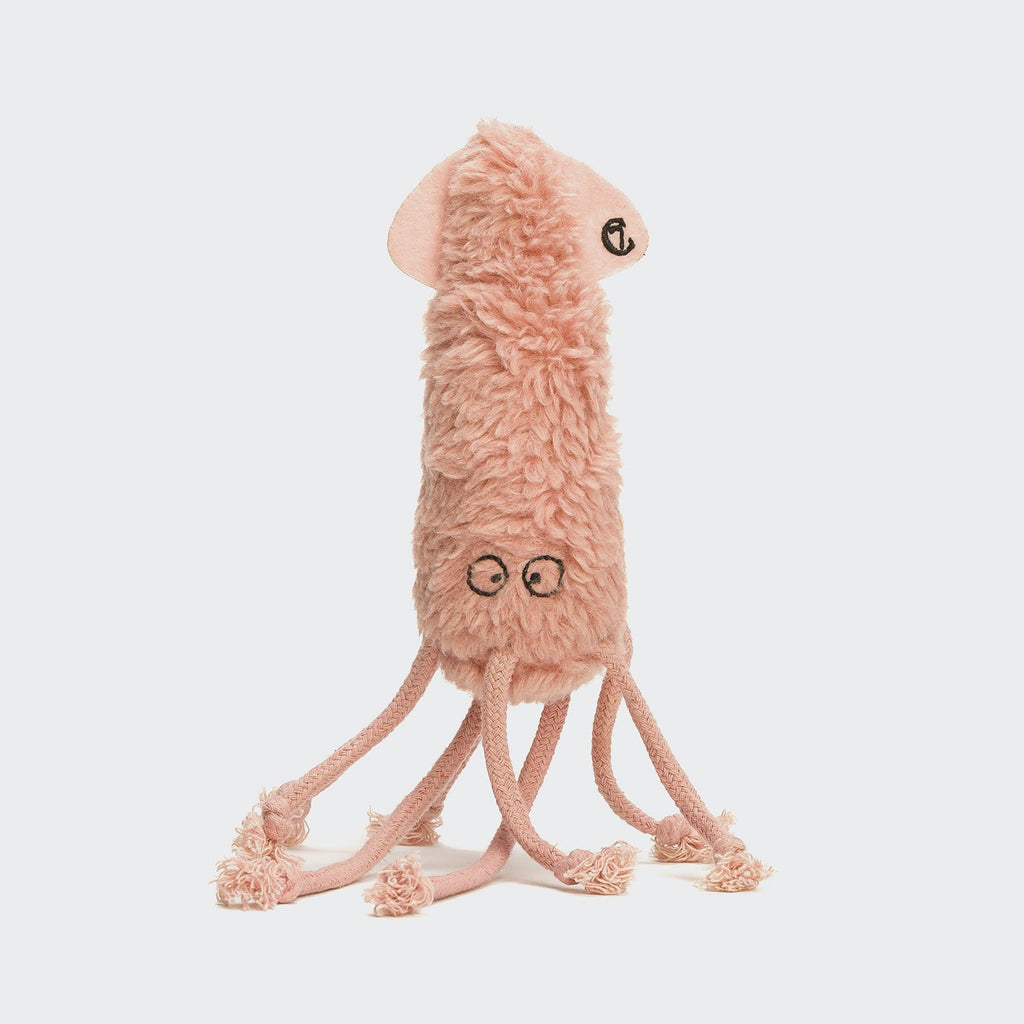 LTTL Calamari Carl Dog Toy - Squeaky, Durable Calamari-Inspired Fun for Dogs