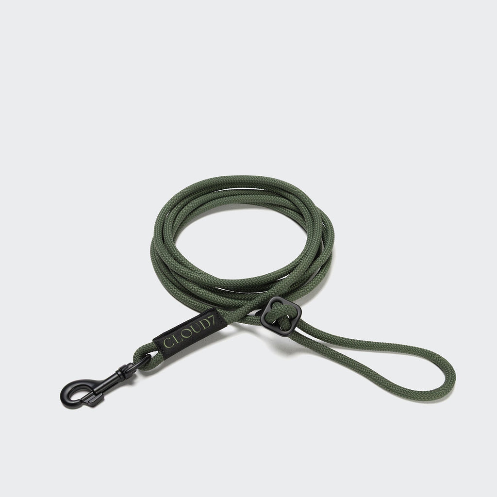 LTTL Rope Leash in Dark Olive