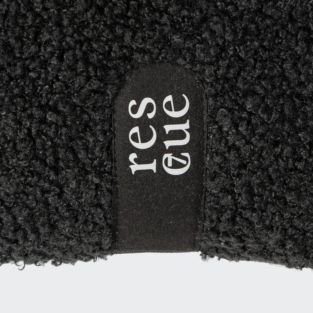 RESC7UE Black Plush Dog Pillow - Ultra-Soft, Huggable Cuddle Toy