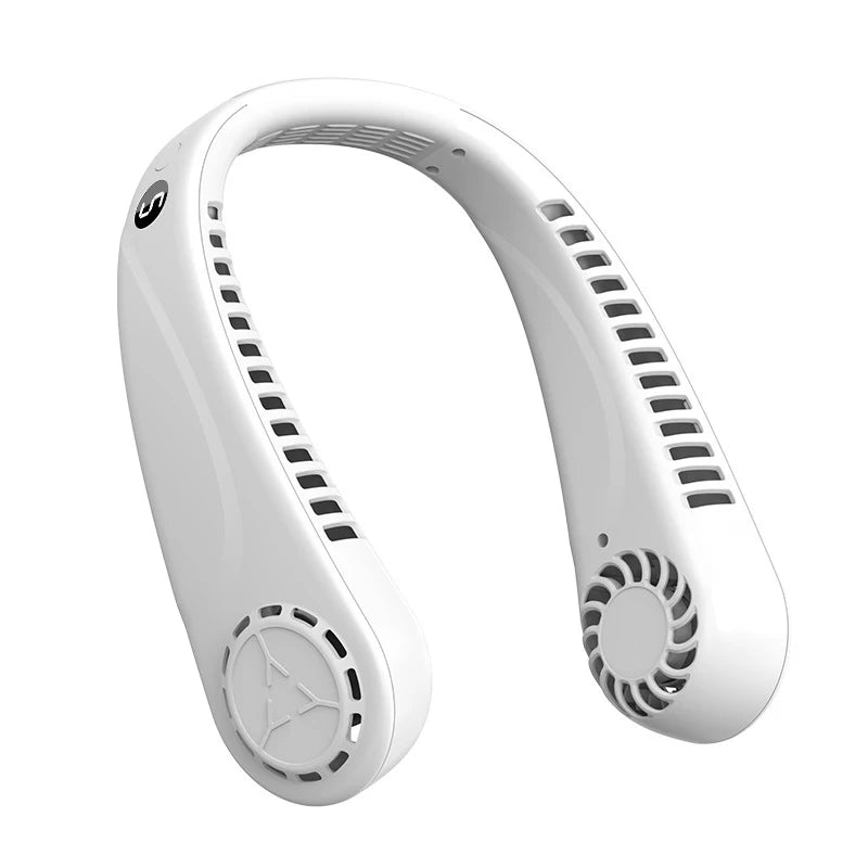 Newest Rechargeable Personal Hanging Neck Fan USB Mini Portable&Wearable Neck Fan Bladeless Outdoor Sport Fan