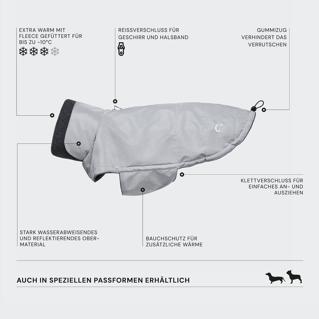Brooklyn-Style Reflective Dachshund Coat