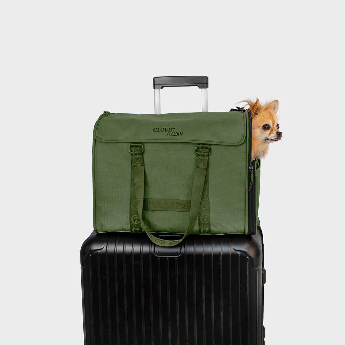 AKTIV Olive Flight Carrier – Lightweight, Comfortable Travel Carrier for Pets