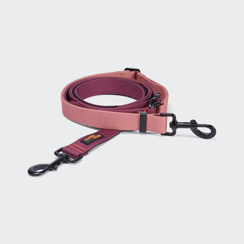L-1 Hands-Free Leash AKTIV – Elegant Aubergine/Soft Rose
