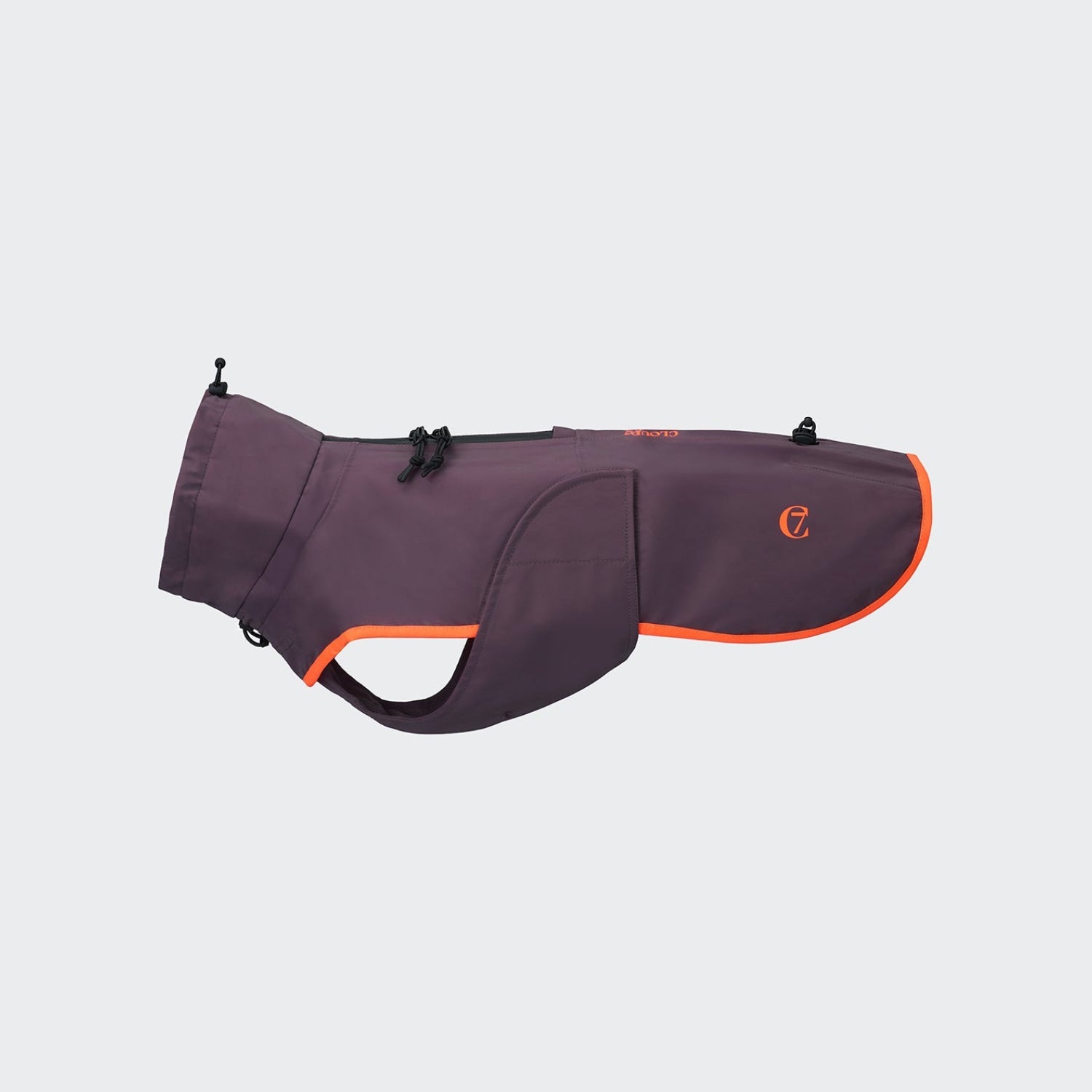 AKTIV Dog Raincoat for Dachshund – Vibrant Aubergine/Orange