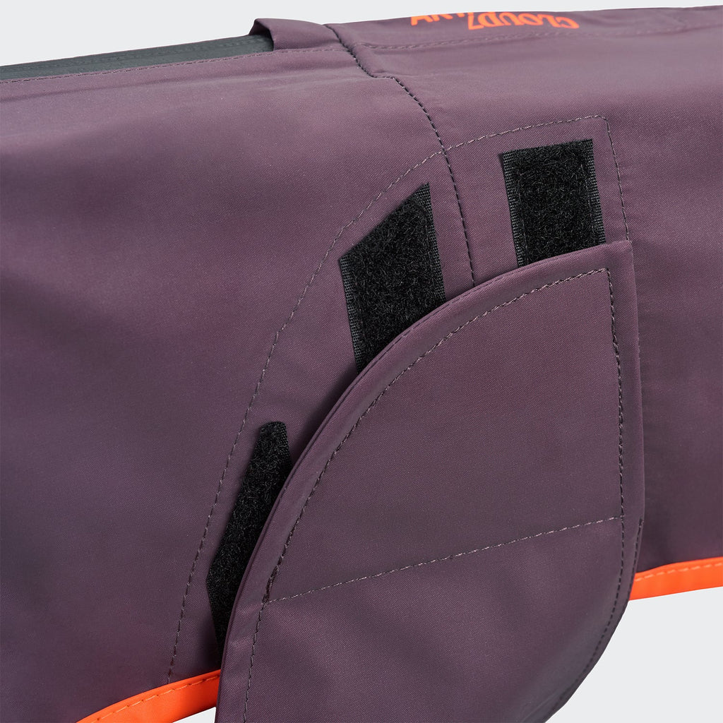 AKTIV Dog Raincoat for Dachshund – Vibrant Aubergine/Orange