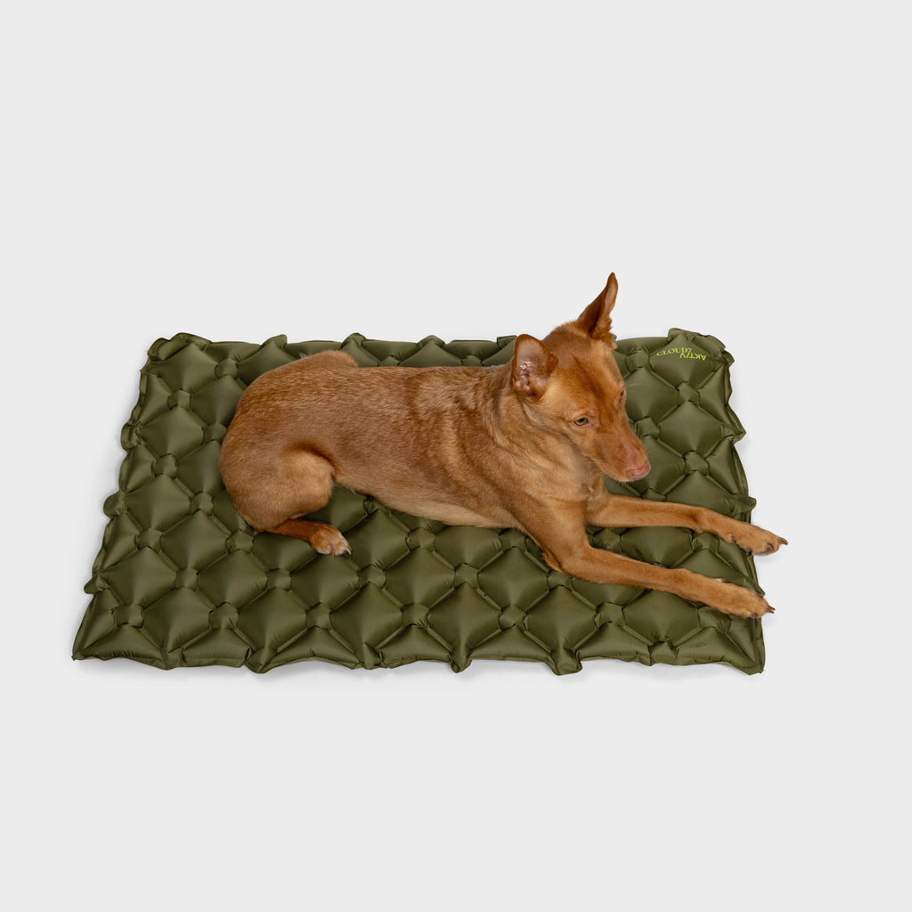 AKTIV Dog Travel Air Mat – Lightweight Khaki for On-the-Go Comfort