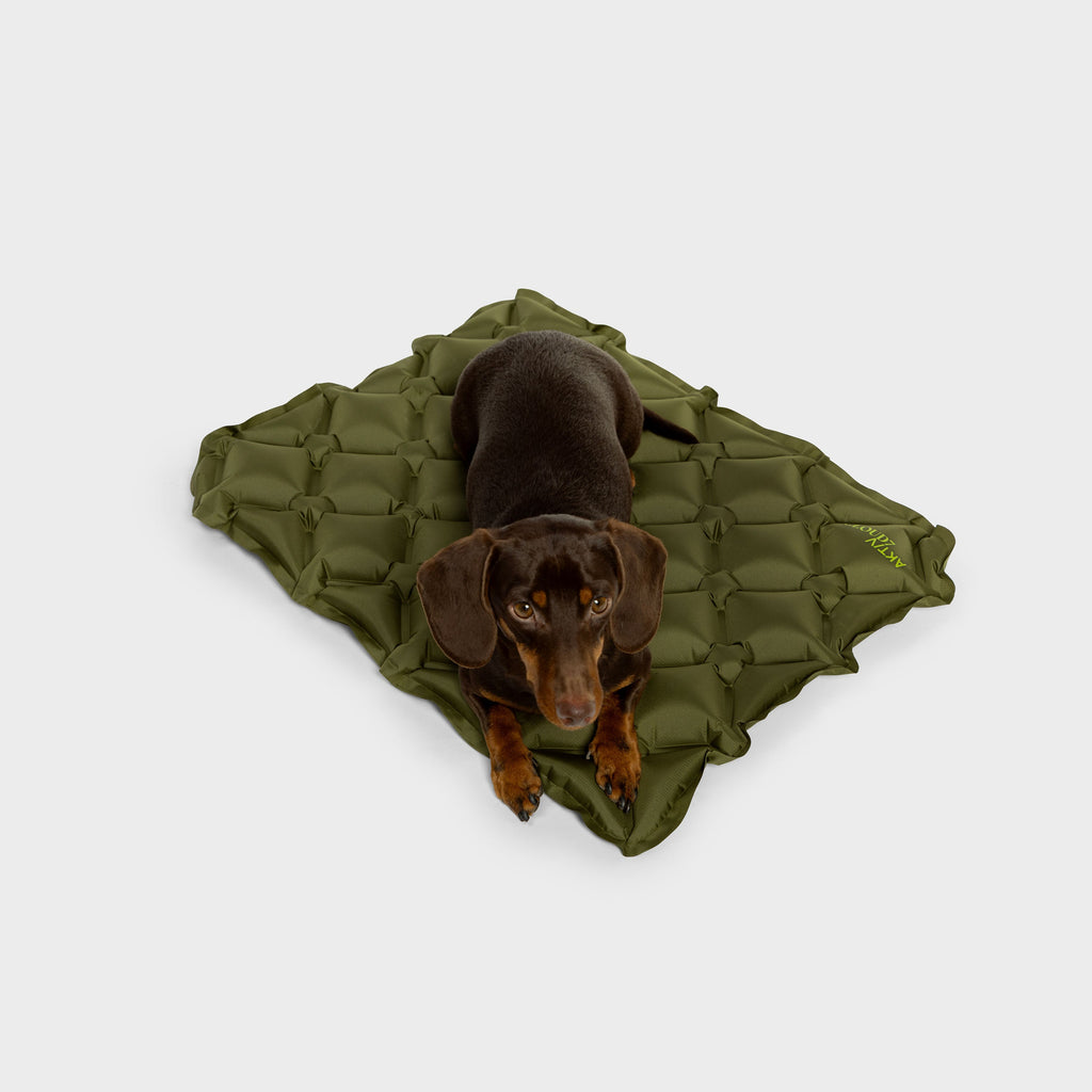 AKTIV Dog Travel Air Mat – Lightweight Khaki for On-the-Go Comfort