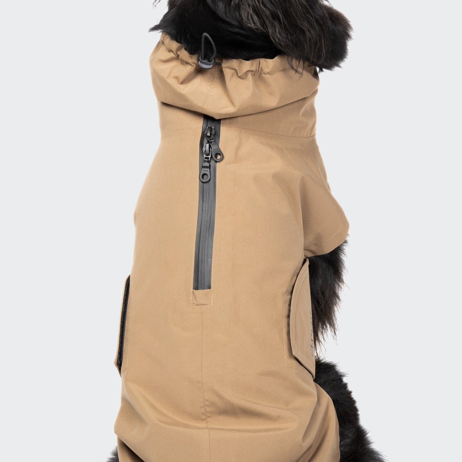 Dublin 2.0 Dog Raincoat in Sandy Brown