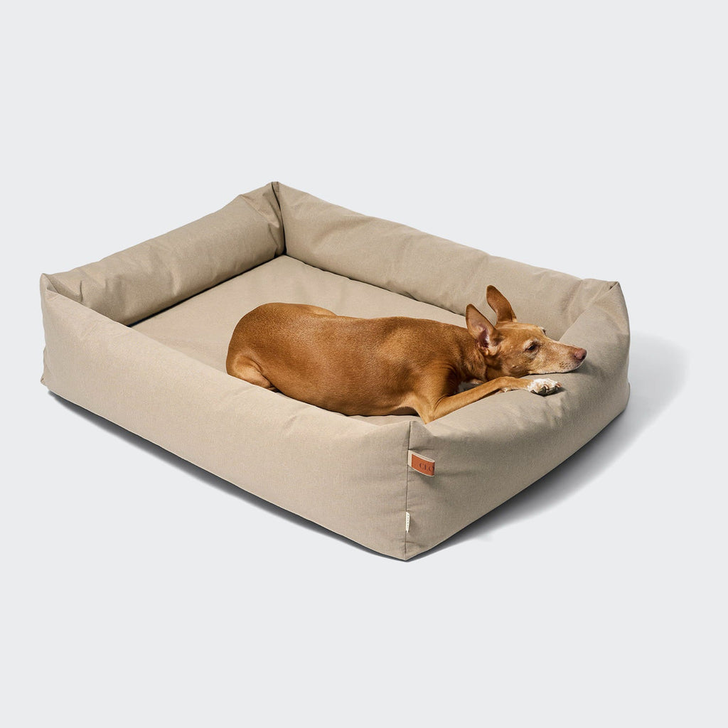 Sleepy Deluxe Outdoor Dog Bed in Sand