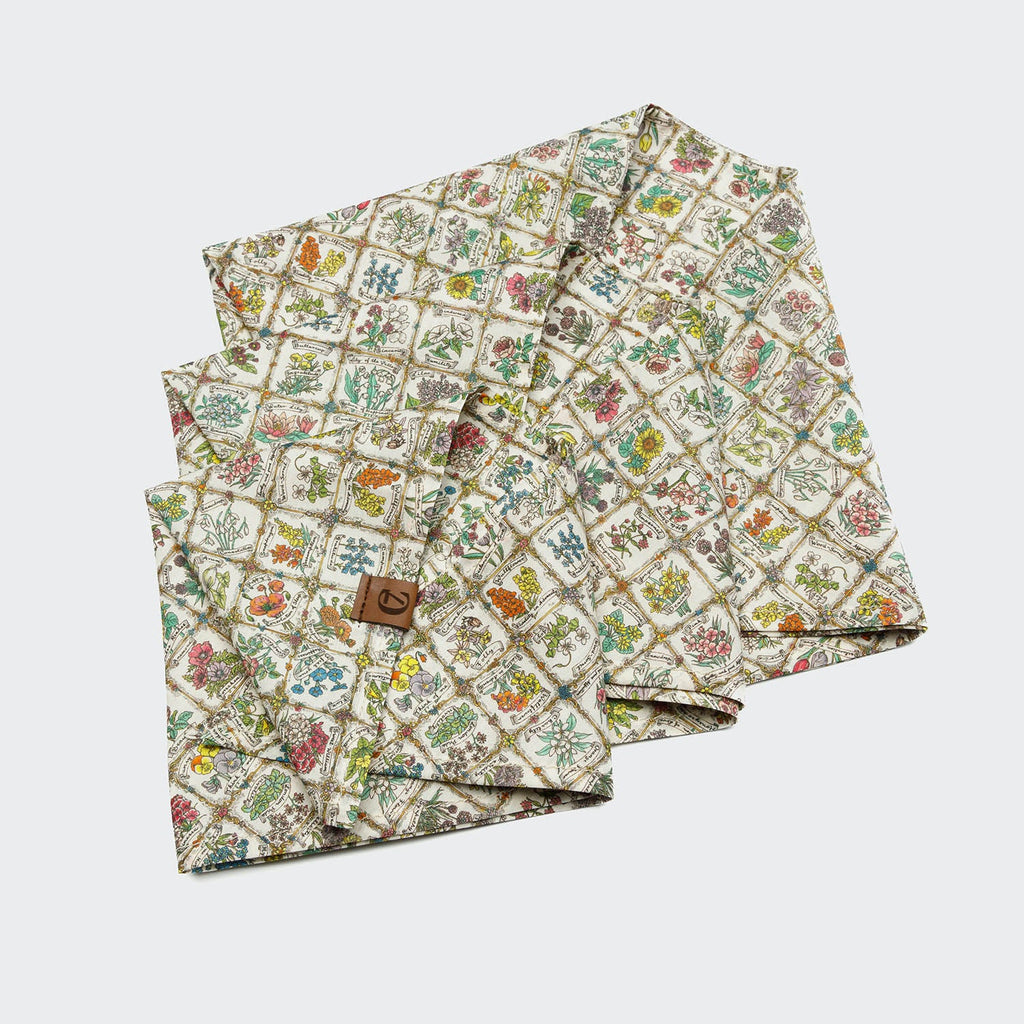 Floral Square Pattern Dog Bandana