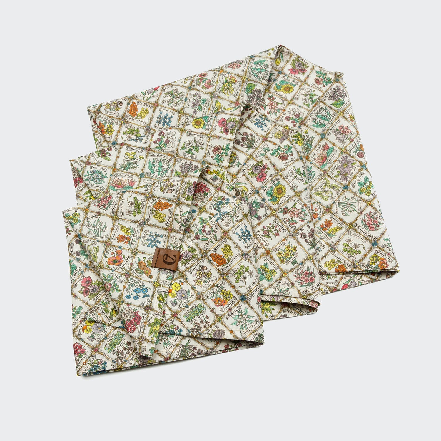 Floral Square Pattern Dog Bandana