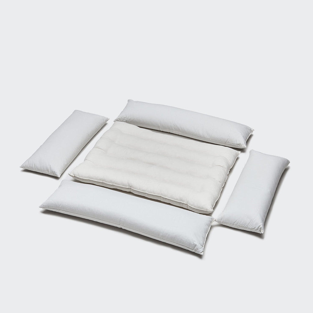 Cozy Sleepy Linen-Mix Dog Bed in Faded Rose Mélange