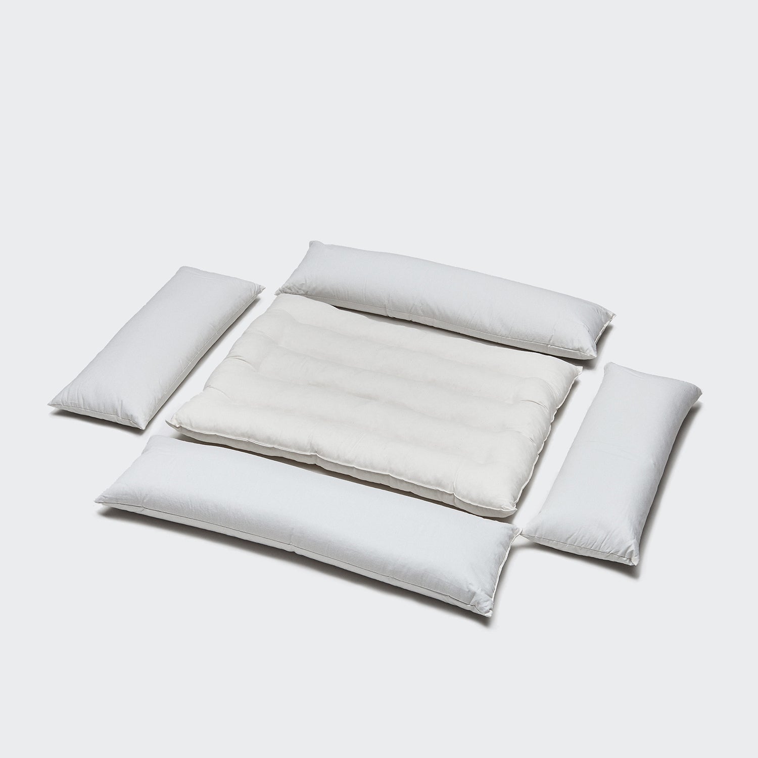 Cozy Sleepy Linen-Mix Dog Bed in Faded Rose Mélange