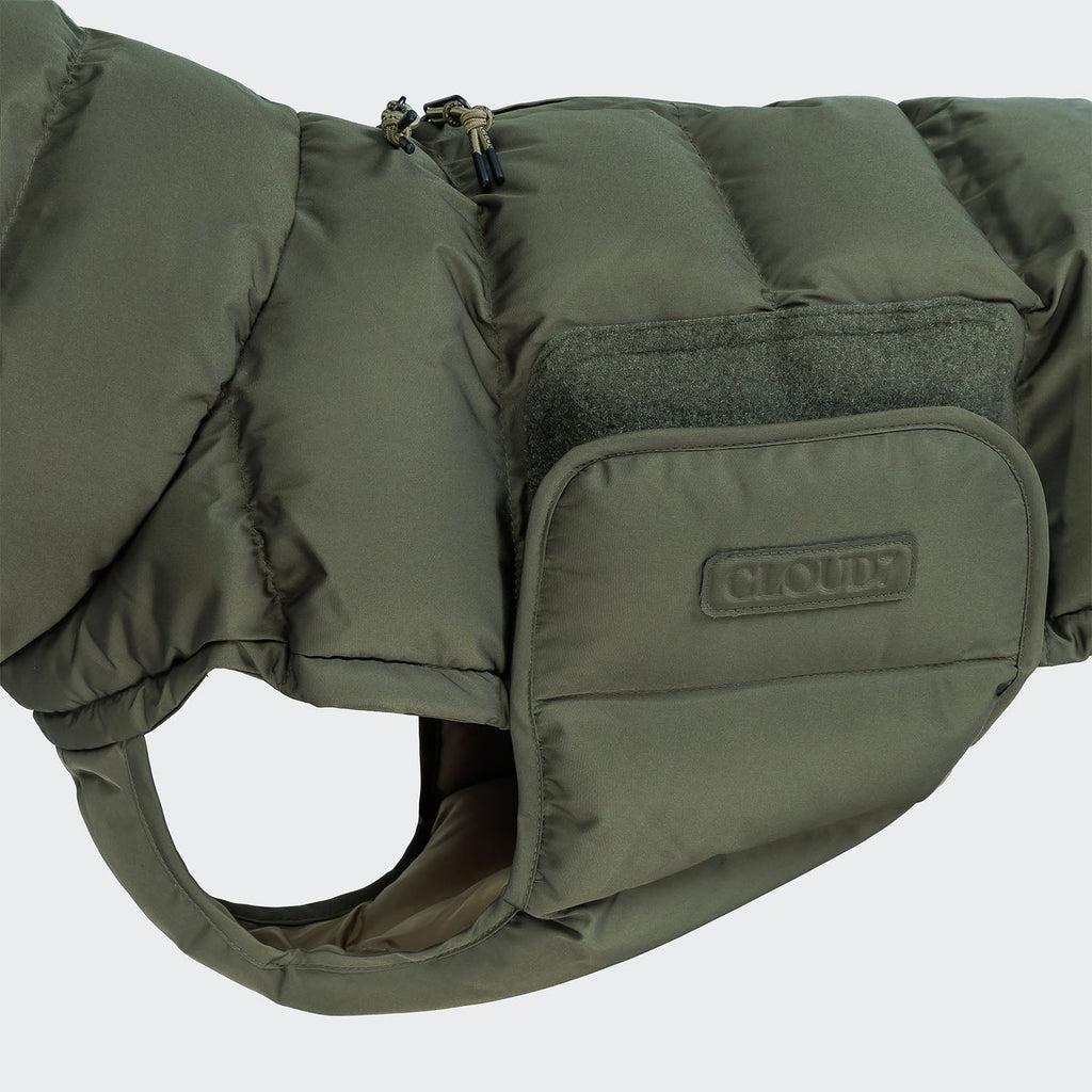 Alaska Light Olive Dog Coat – Cozy, Weatherproof Winter Jacket for Dogs