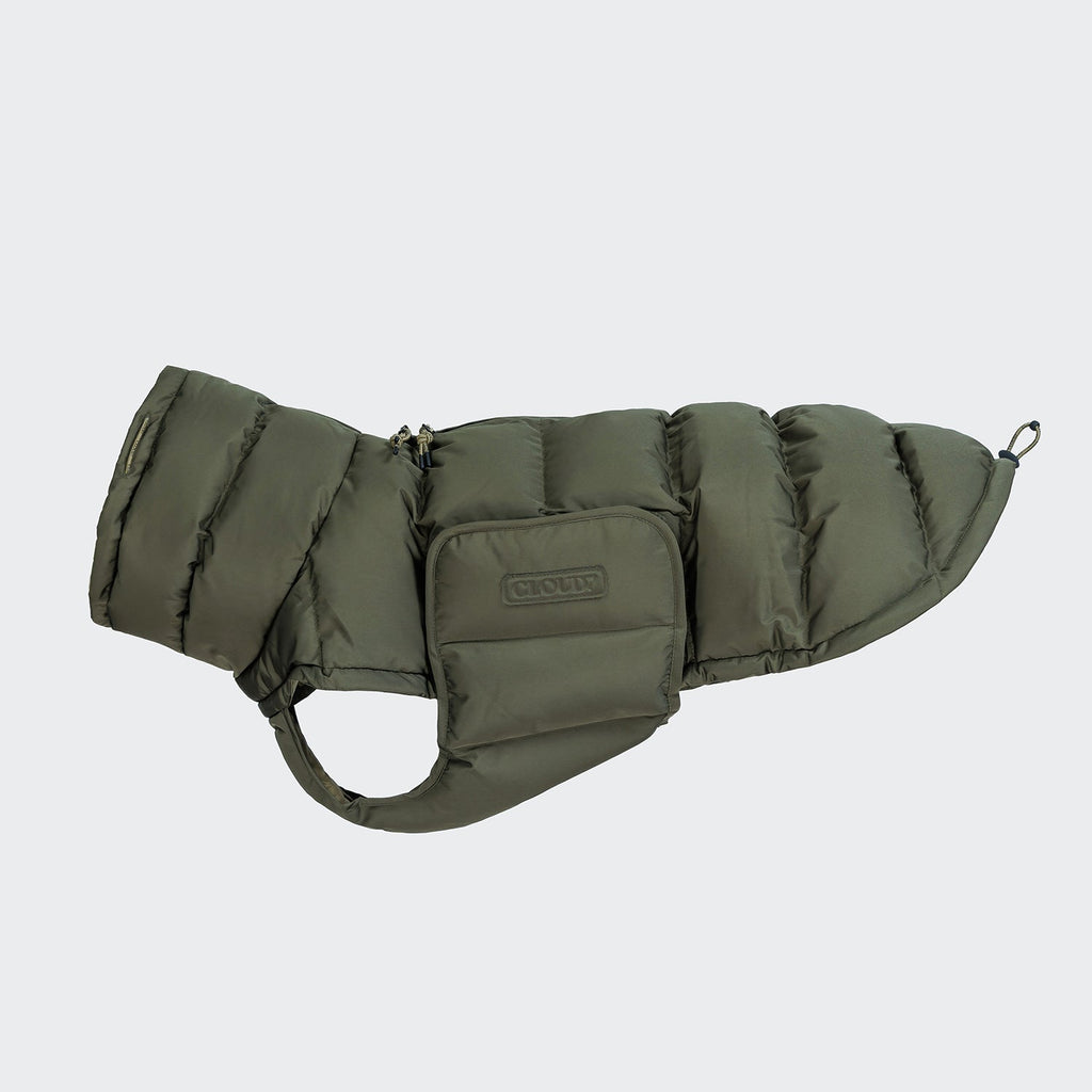Alaska Light Olive Dog Coat – Cozy, Weatherproof Winter Jacket for Dogs