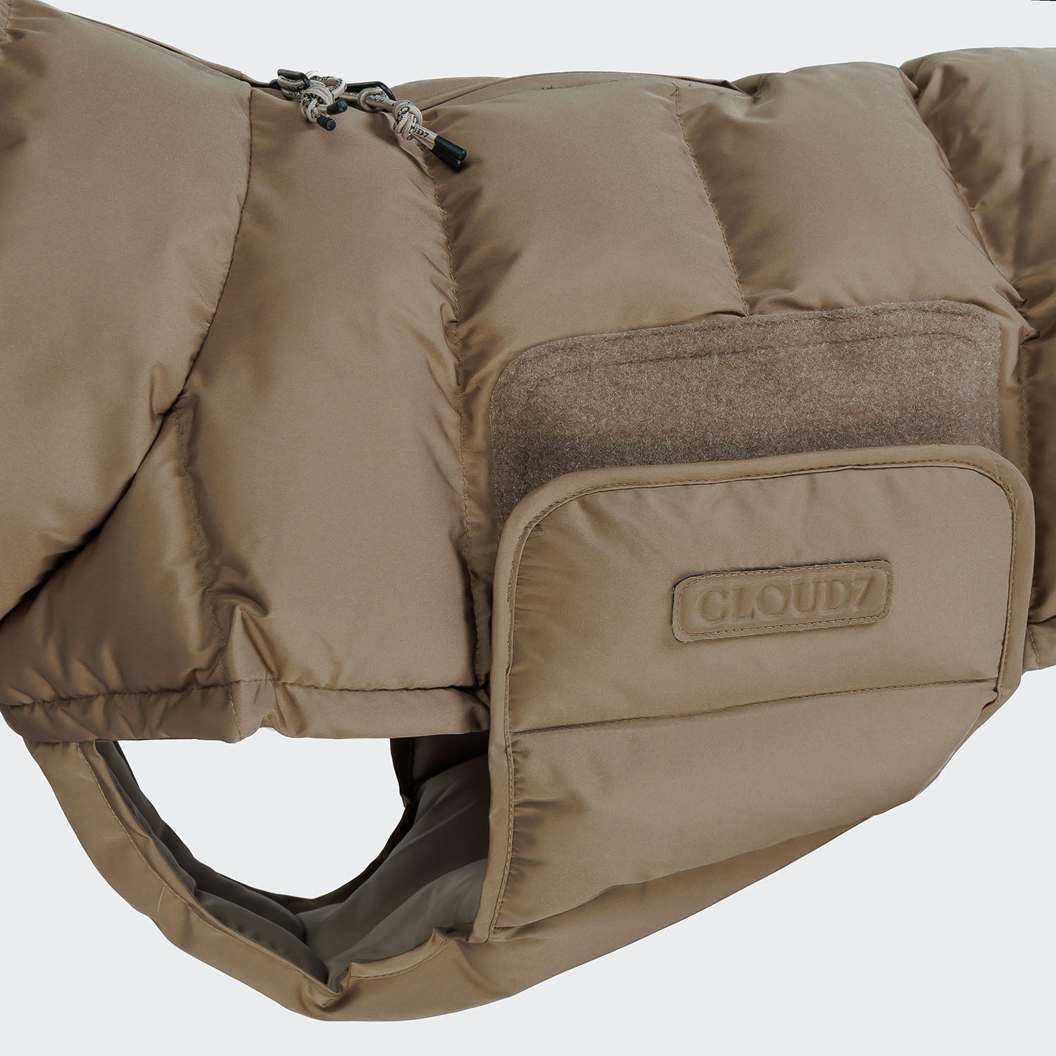 Alaska Dog Coat in Sandy Brown