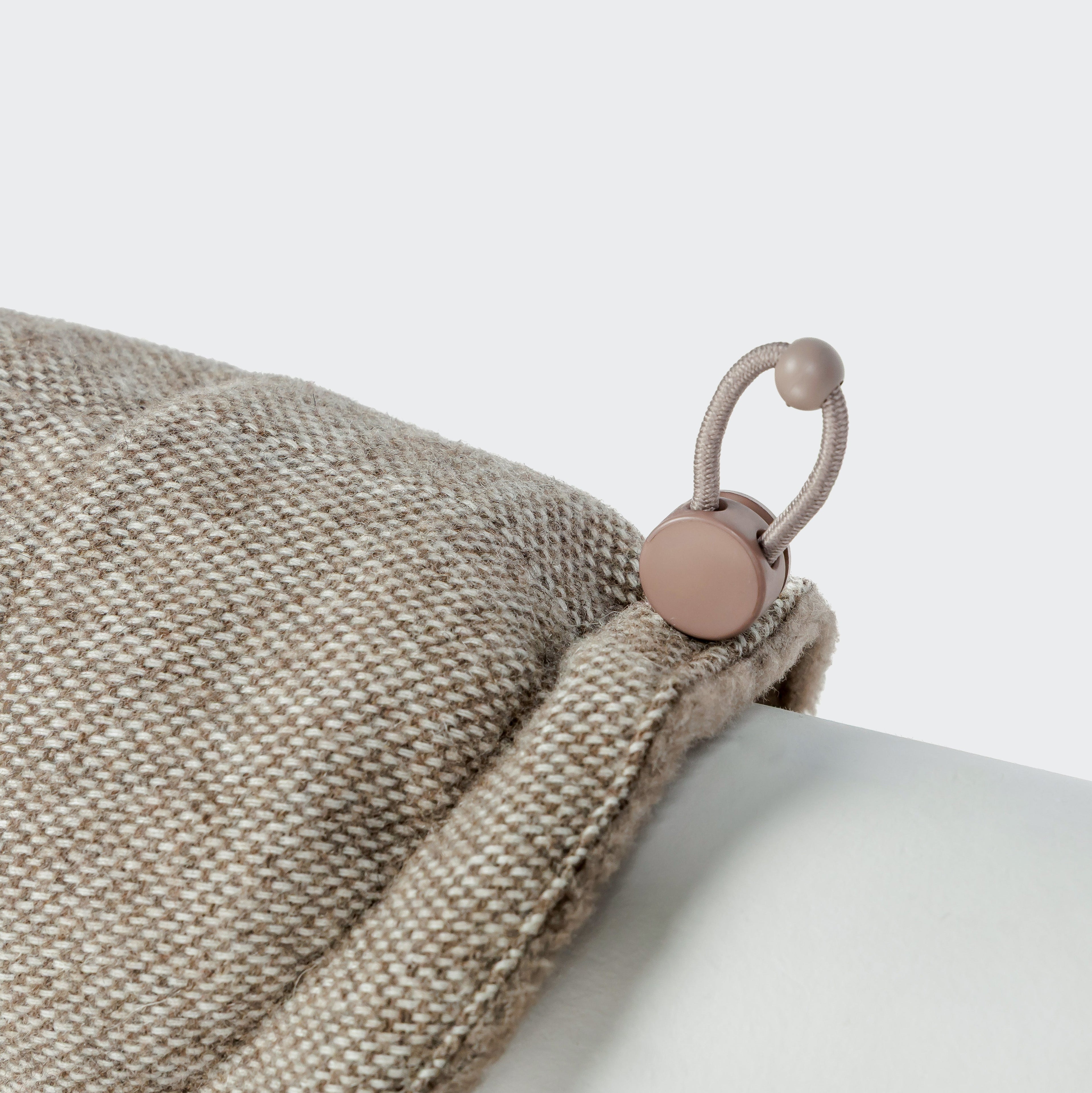 Beige Dachshund Coat by Brooklyn Tweed