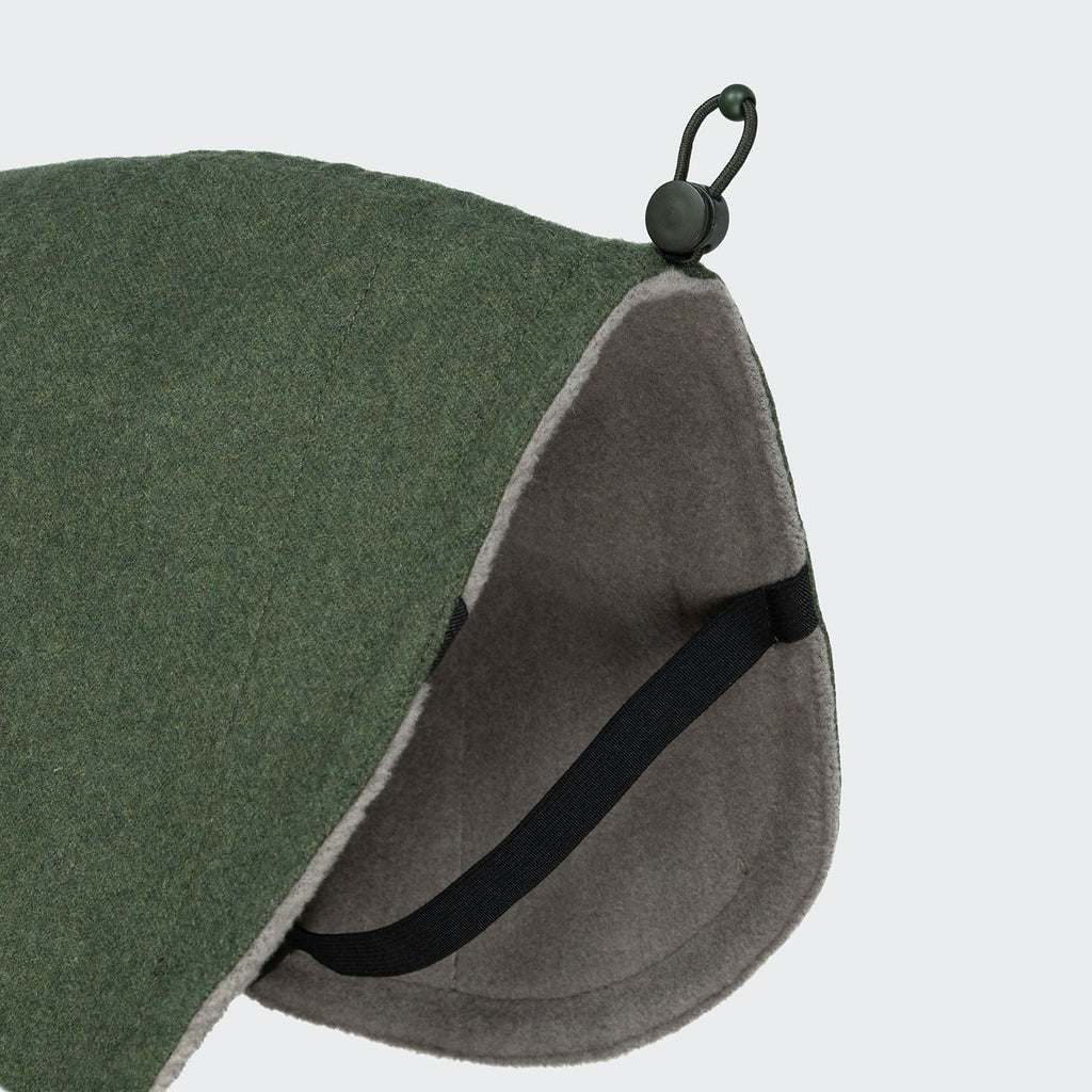 Brooklyn Long-Flannel Dog Coat in Fern Green