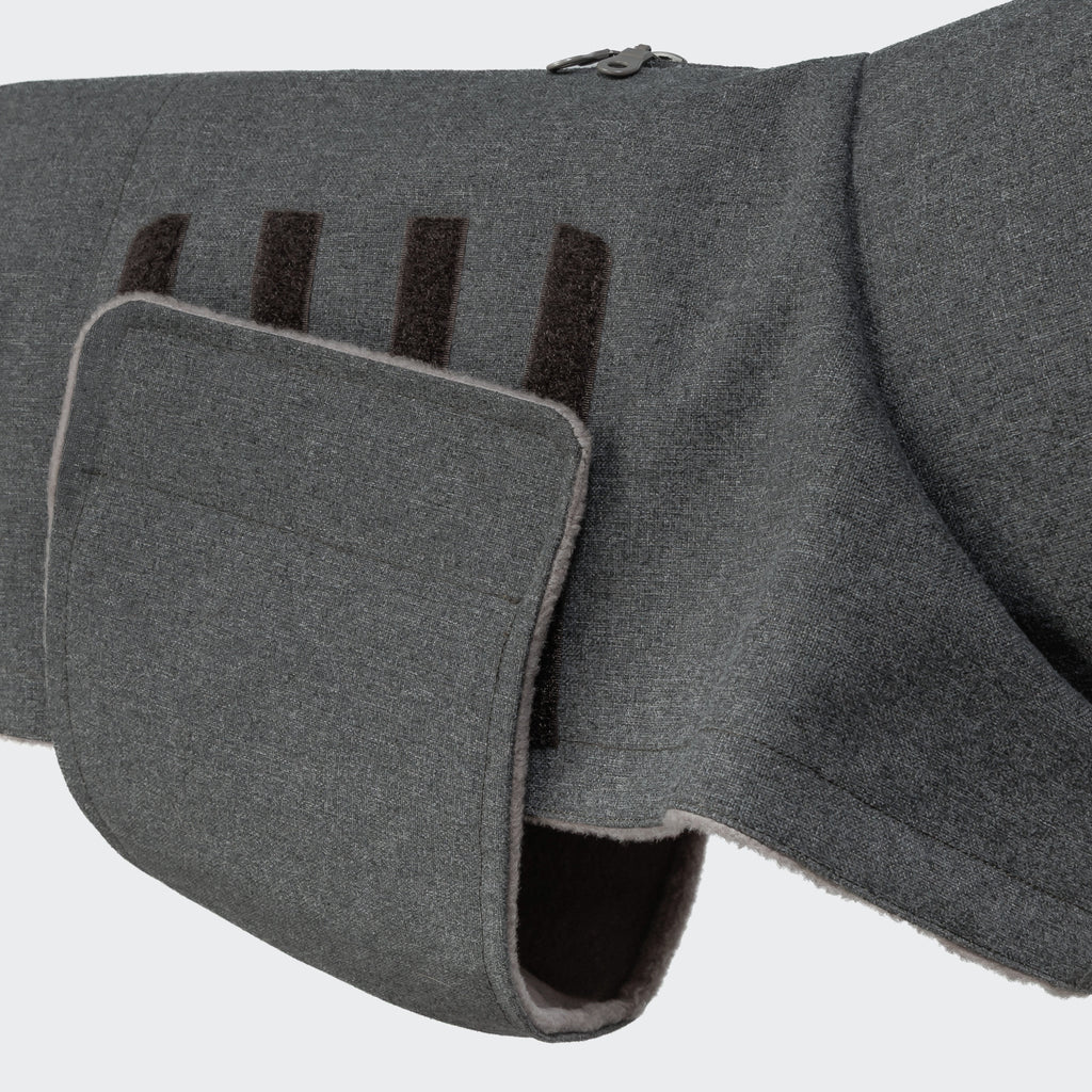 Brooklyn Lightweight Graphite Dog Coat - Stylish & Warm