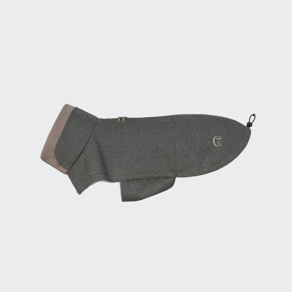 Brooklyn Lightweight Graphite Dog Coat - Stylish & Warm