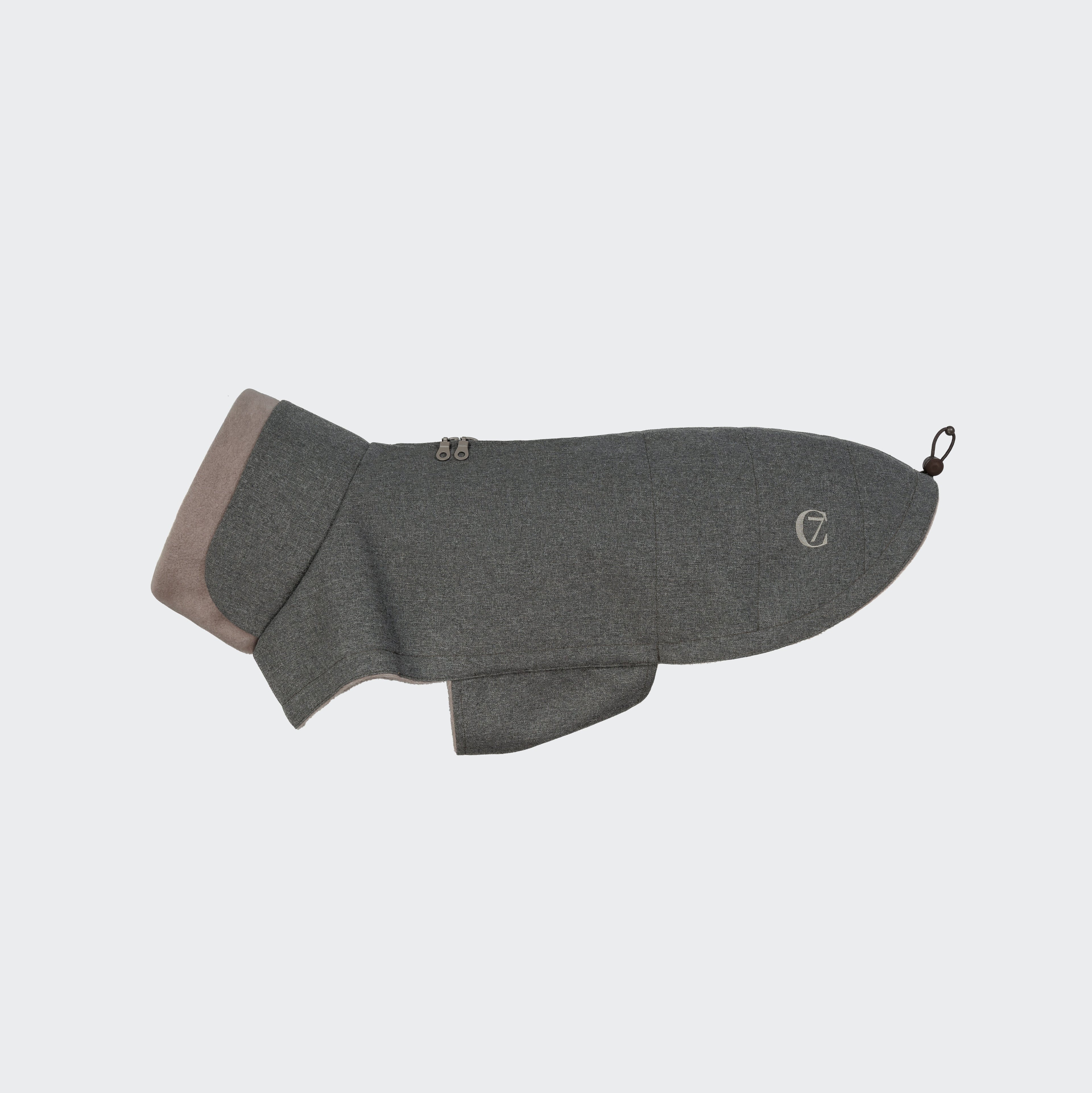 Brooklyn Lightweight Graphite Dog Coat - Stylish & Warm