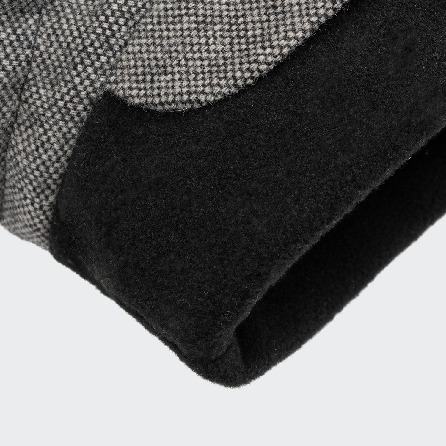 Brooklyn Long Tweed Dog Coat - Black