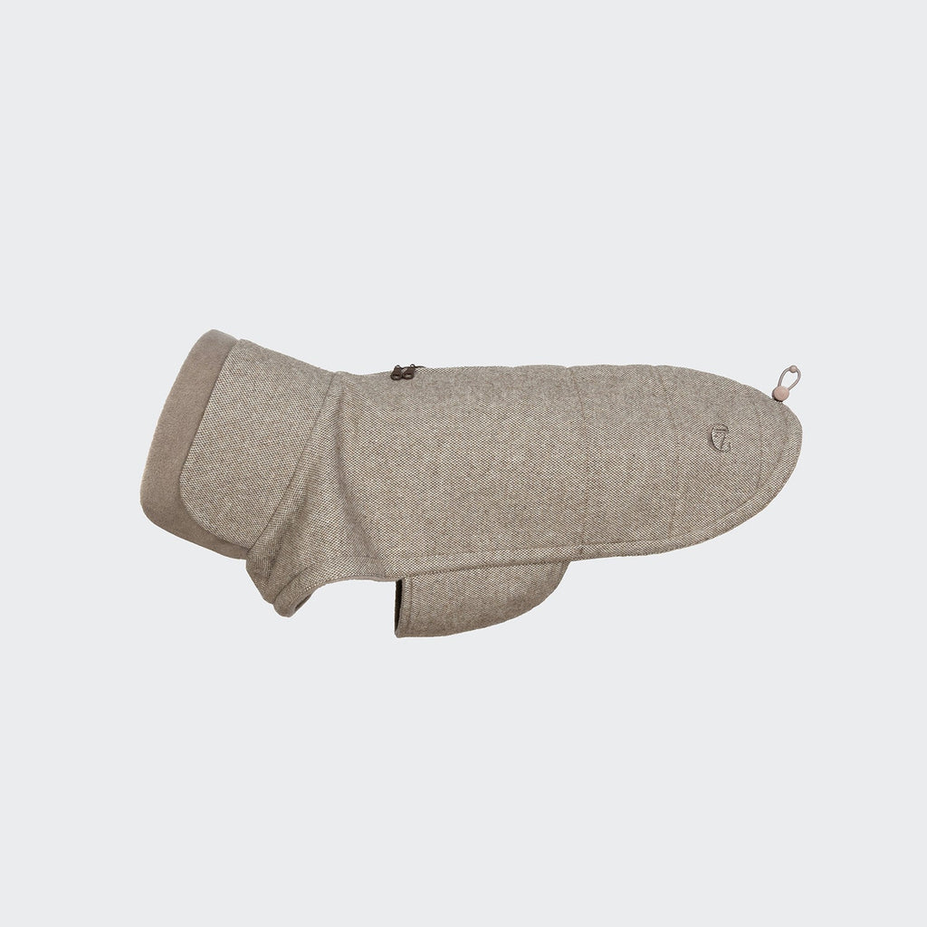 Beige Brooklyn Tweed Dog Coat – Cozy & Stylish for Your Pup