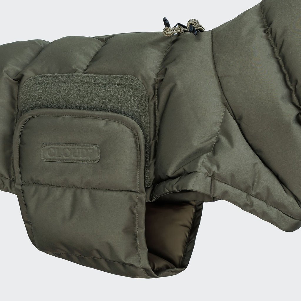 Alaska Light Olive French Bulldog Coat - Cozy, Lightweight Dog Jacket