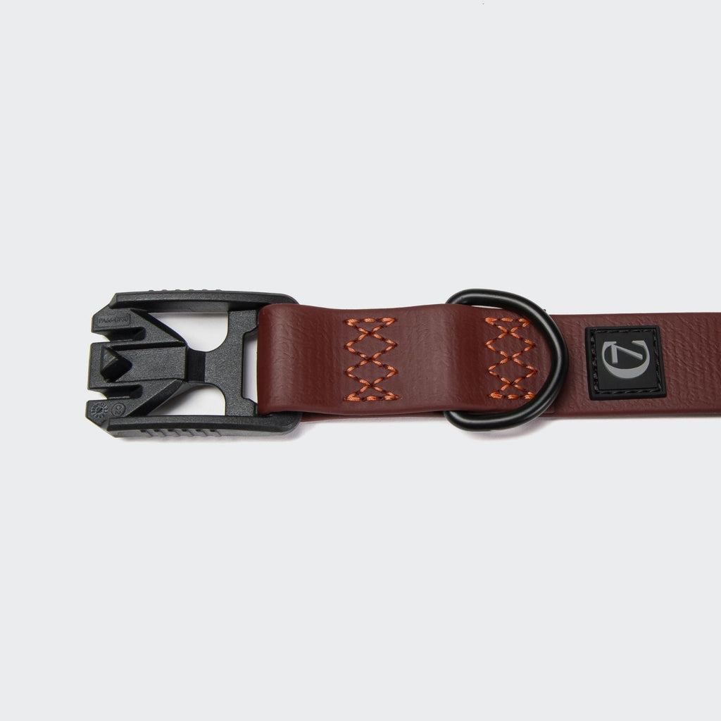 Premium BioThane Ipanema Dog Collar in Dark Aubergine