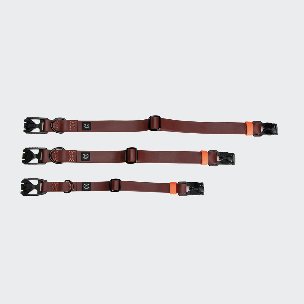 Premium BioThane Ipanema Dog Collar in Dark Aubergine
