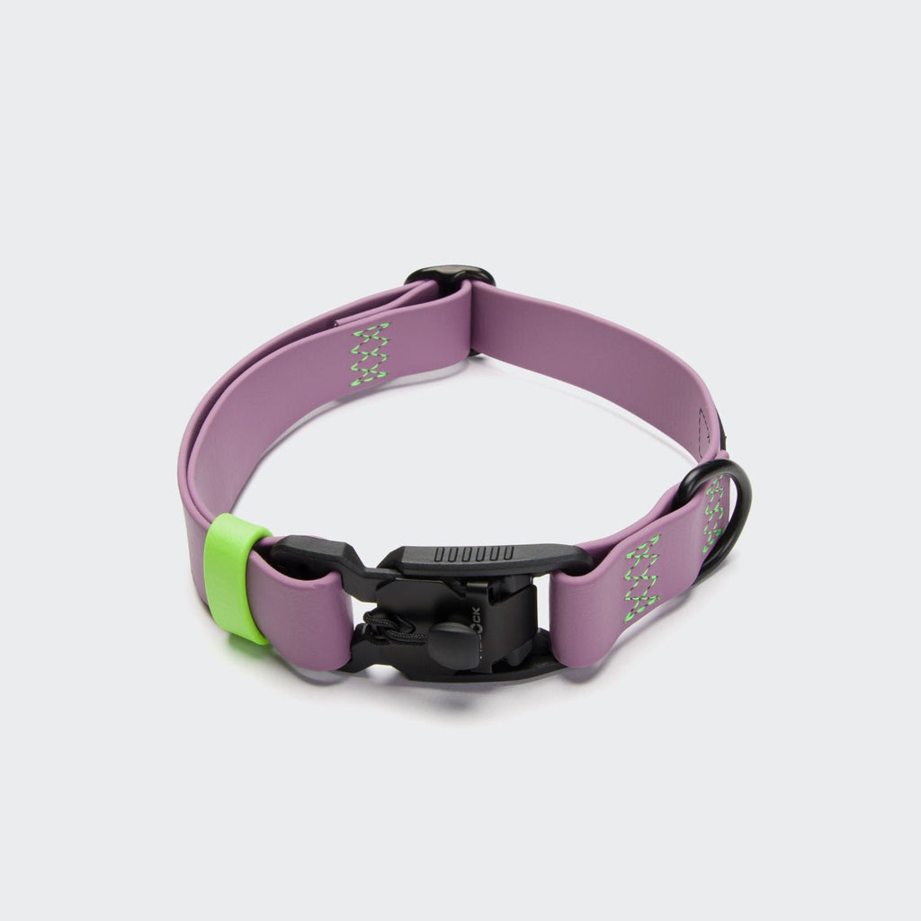 Lilac Ipanema BioThane Dog Collar