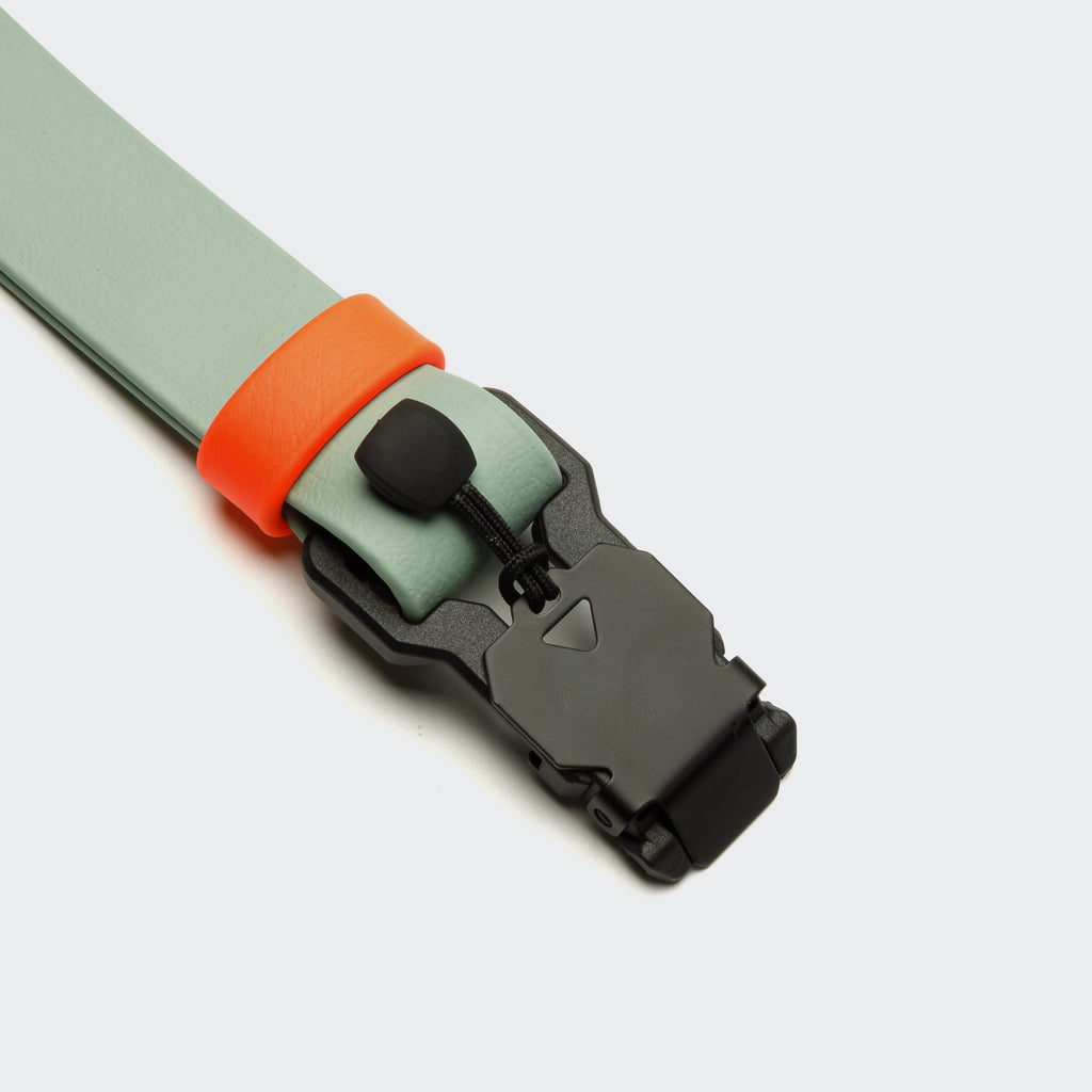 Ipanema BioThane Dog Collar – Mint & Neon Orange