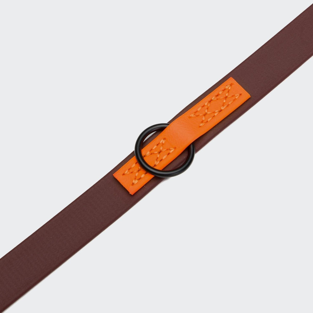 Premium Adjustable Dog Leash - BioThane Ipanema, Dark Aubergine