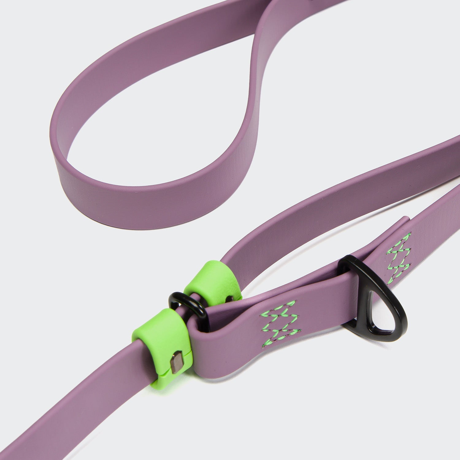 Ipanema Lilac BioThane Hands-Free Dog Leash