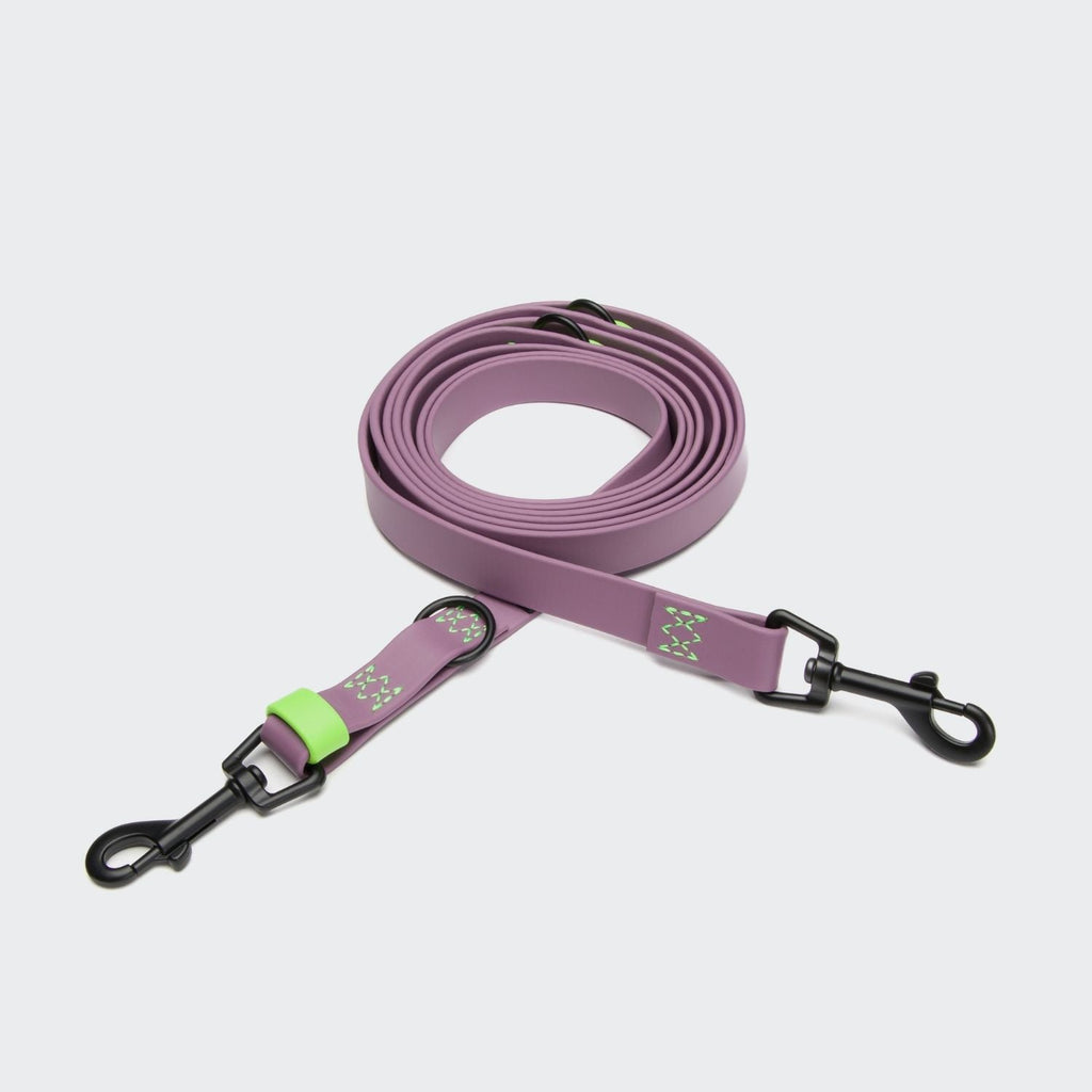Ipanema Lilac BioThane Adjustable Dog Leash
