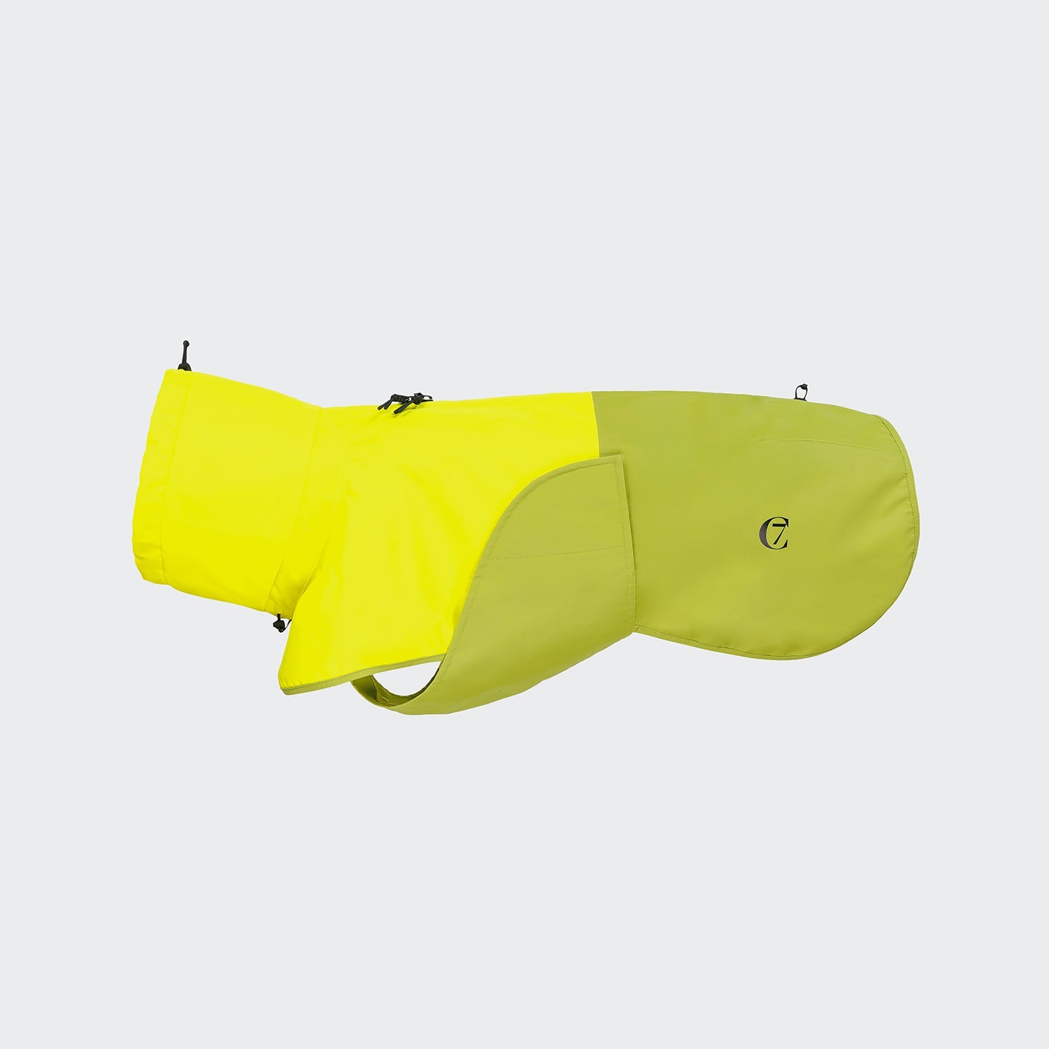 AKTIV Dog Raincoat - Neon Green & Light Olive