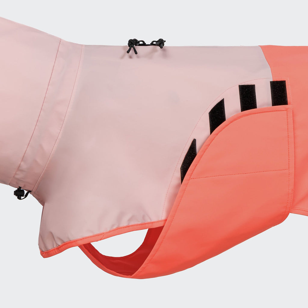 AKTIV Peach & Neon Pink Dog Raincoat