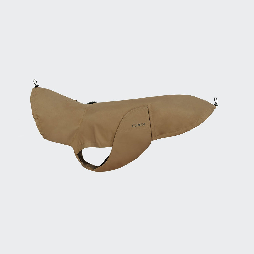 Dublin 2.0 Dog Raincoat in Sandy Brown