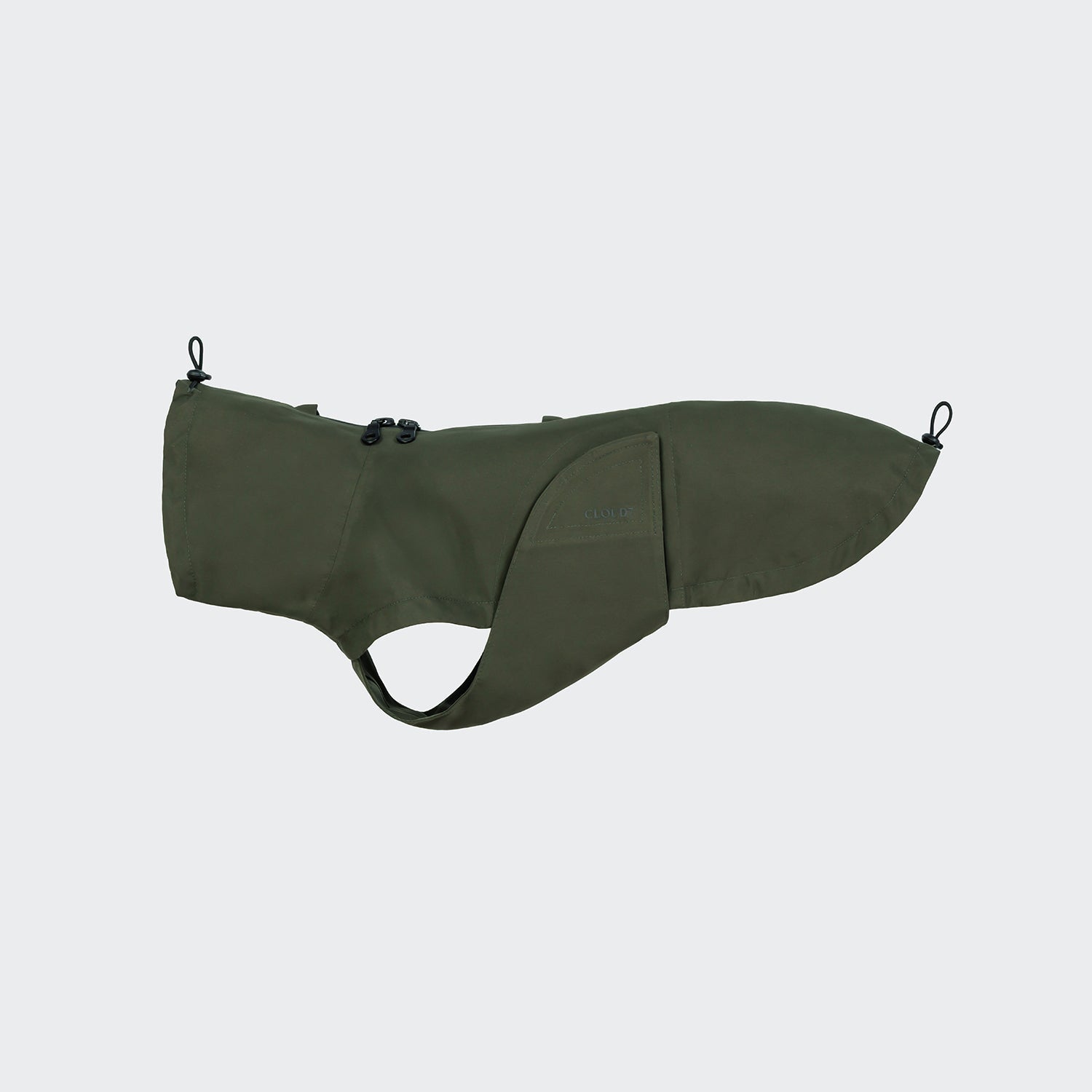 Dachshund Raincoat Dublin 2.0 in Dark Olive