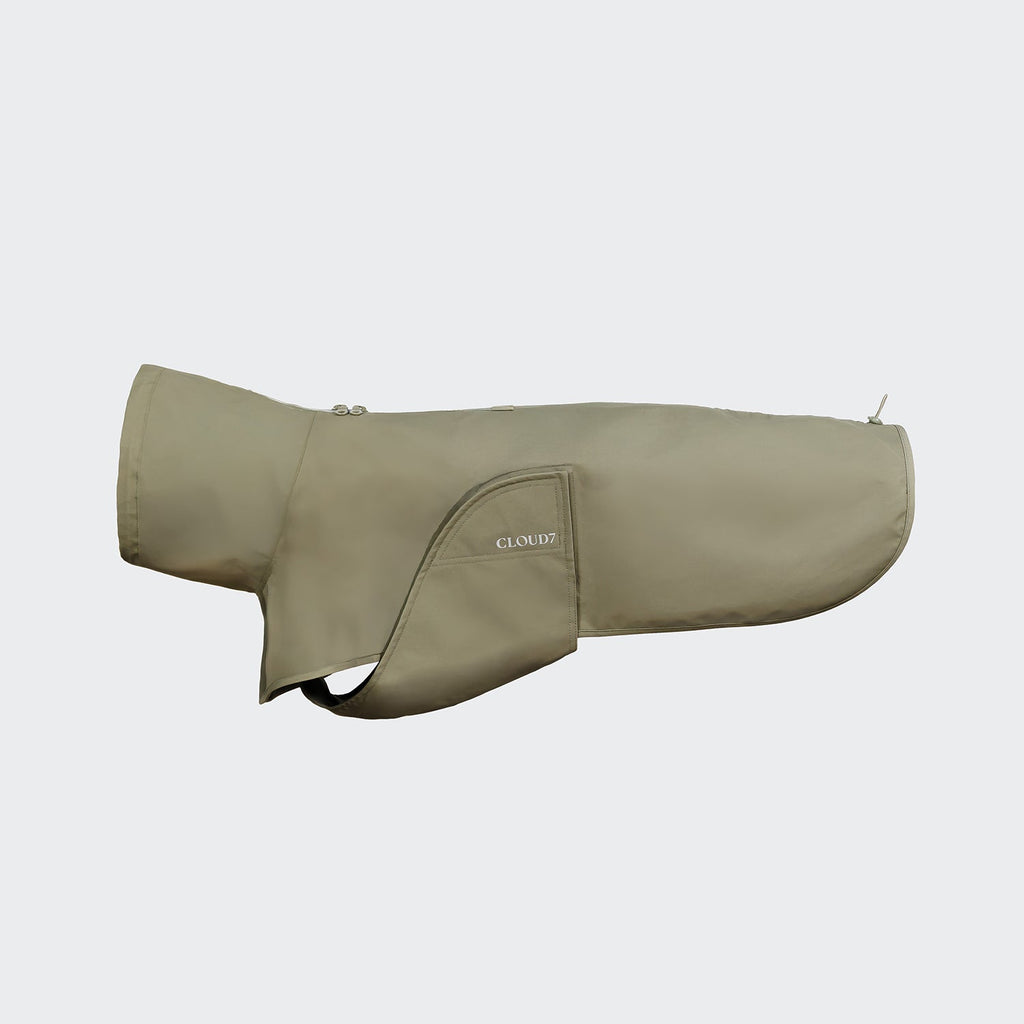Helgoland Olive Dog Raincoat - Waterproof Protection for Your Pooch