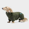 Cozy Olive Dachshund Sweater - Cornwall Teddy Knit