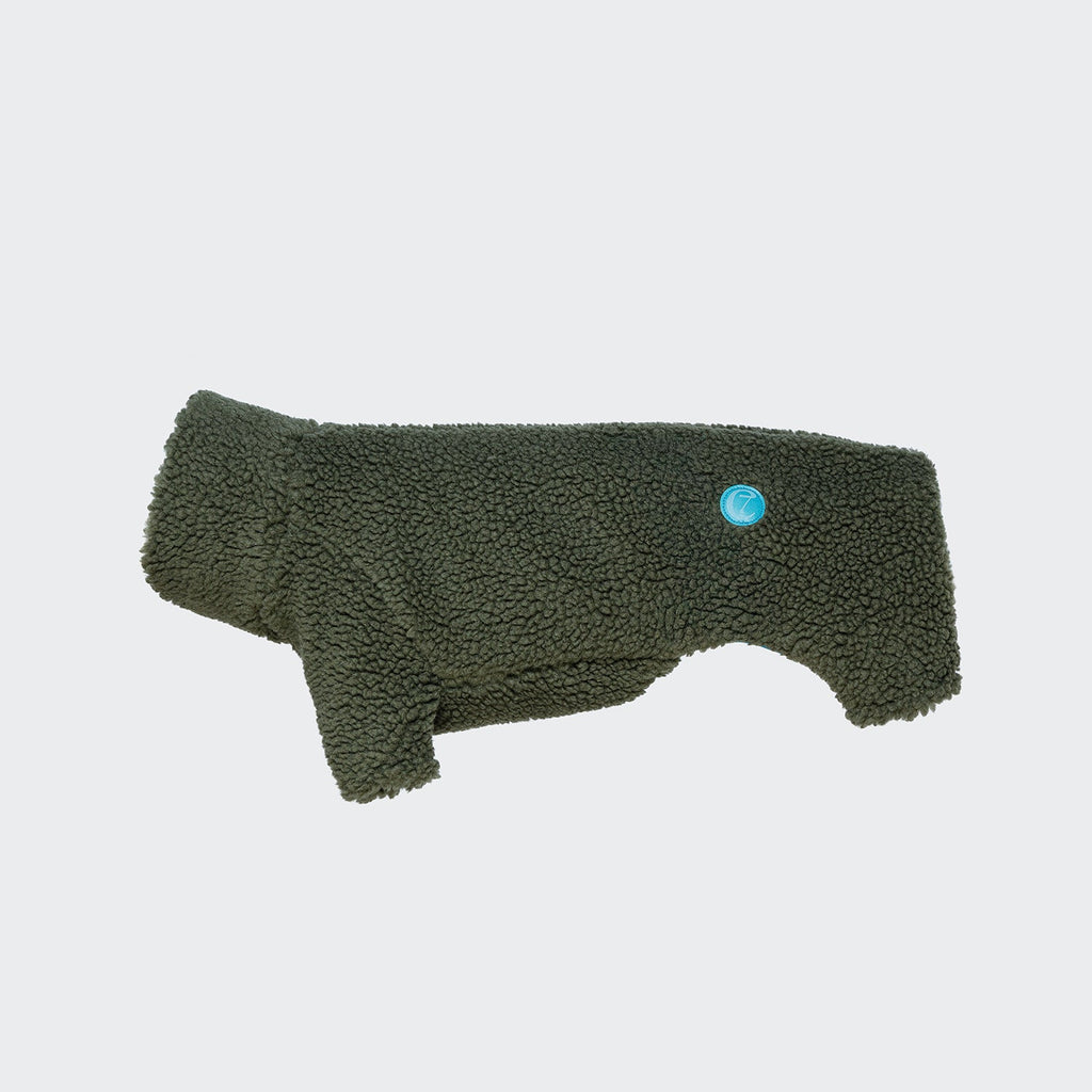 Cozy Olive Dachshund Sweater - Cornwall Teddy Knit